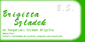 brigitta szladek business card